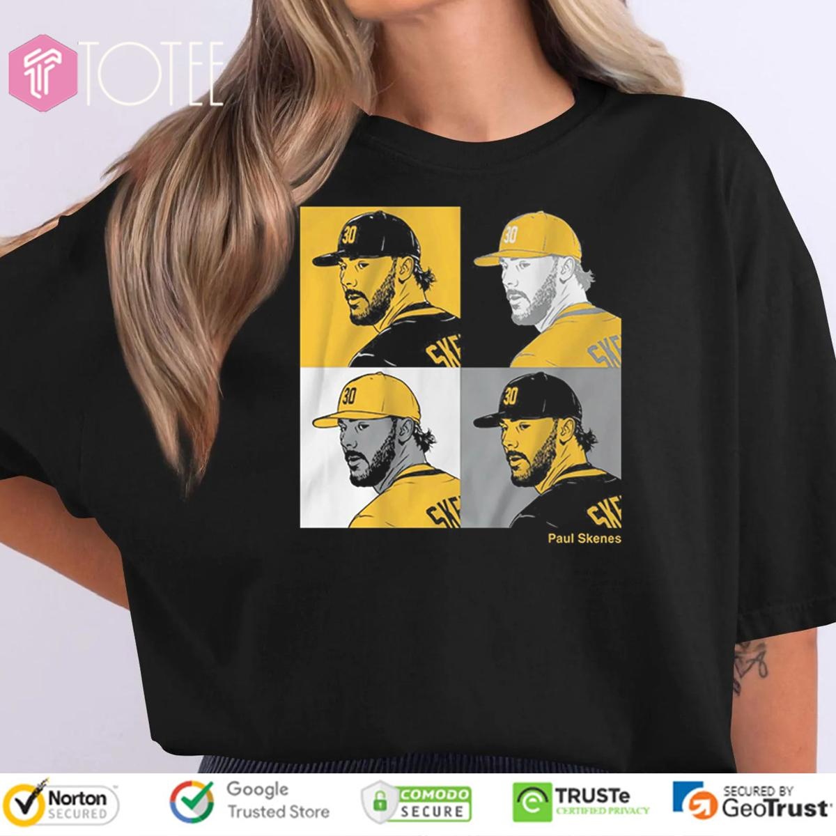 Paul Skenes Collage Panels Pittsburgh Pirates Rising Ace 2025 T-shirt