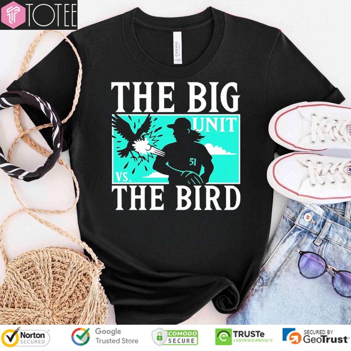 The Big Unit Randy Johnson Arizona Diamondbacks The Bird T-shirt