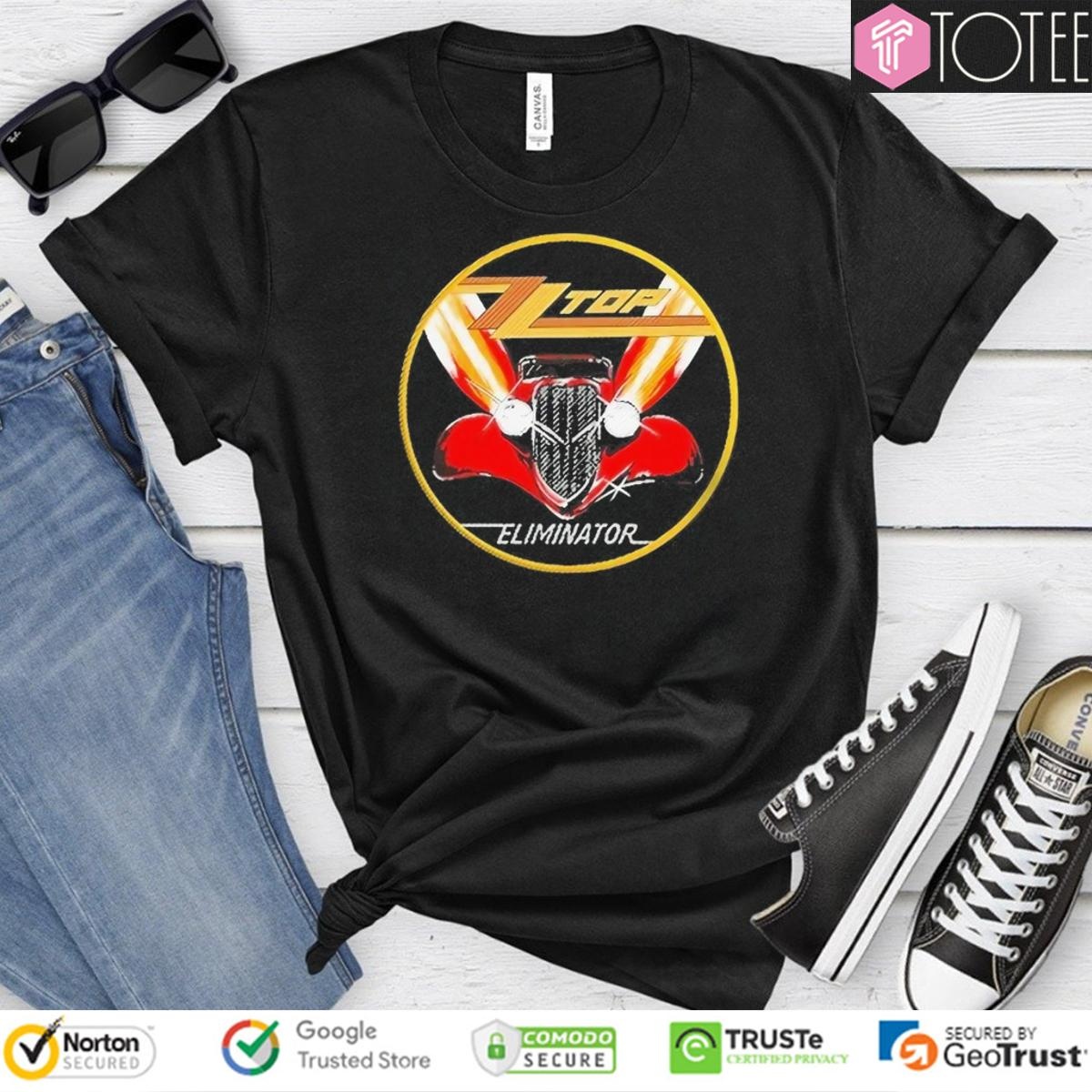 Zz Top Rock Band Eliminator Car T-shirt