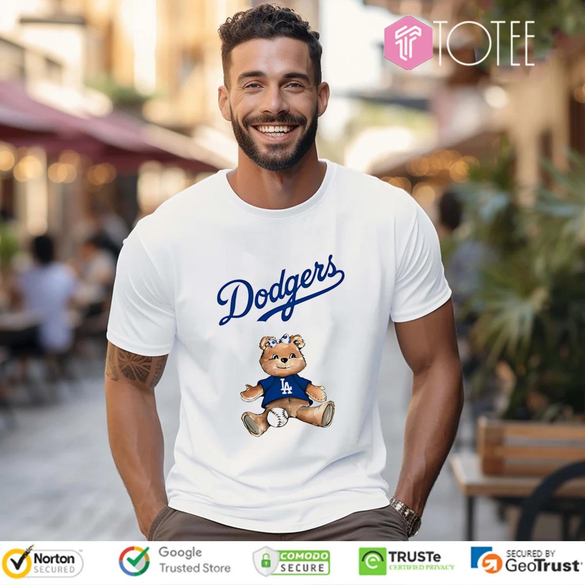 Los Angeles Dodgers X Tiny Turnip Teddy Bear T-shirt