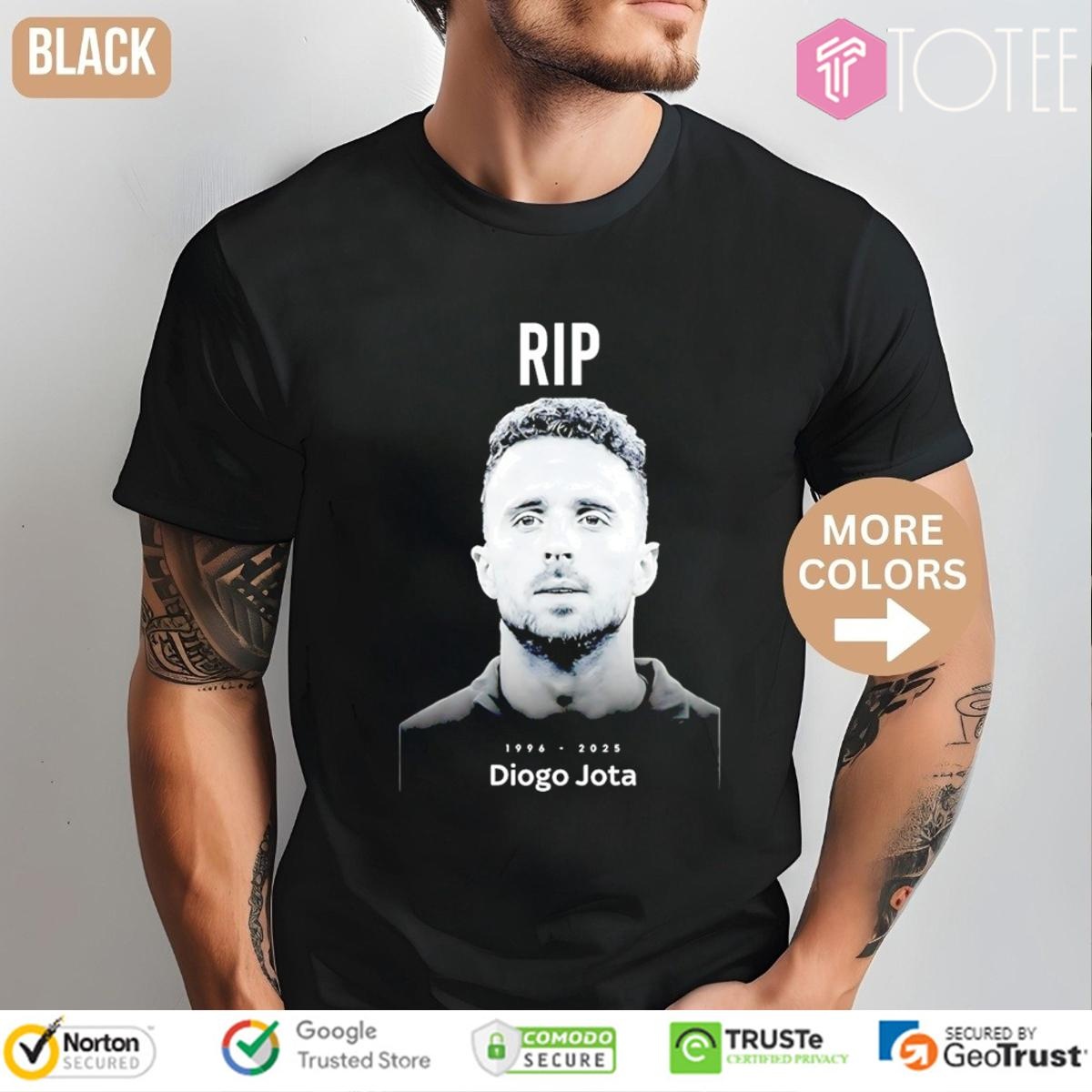 Rip Diogo Jota 1996-2025 Liverpool Fc T-shirt