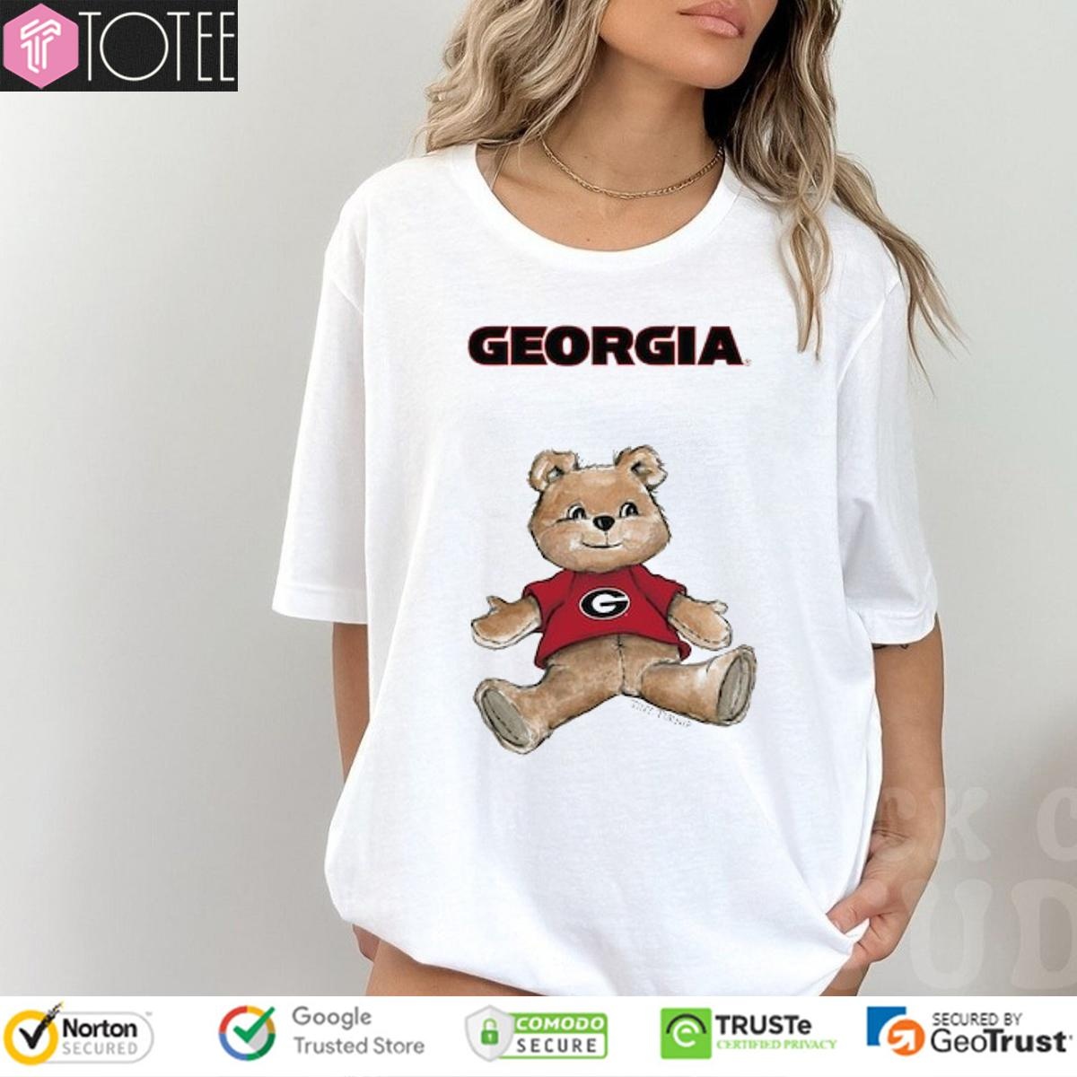 Tiny Turnip Teddy Bear X Georgia Bulldogs T-shirt