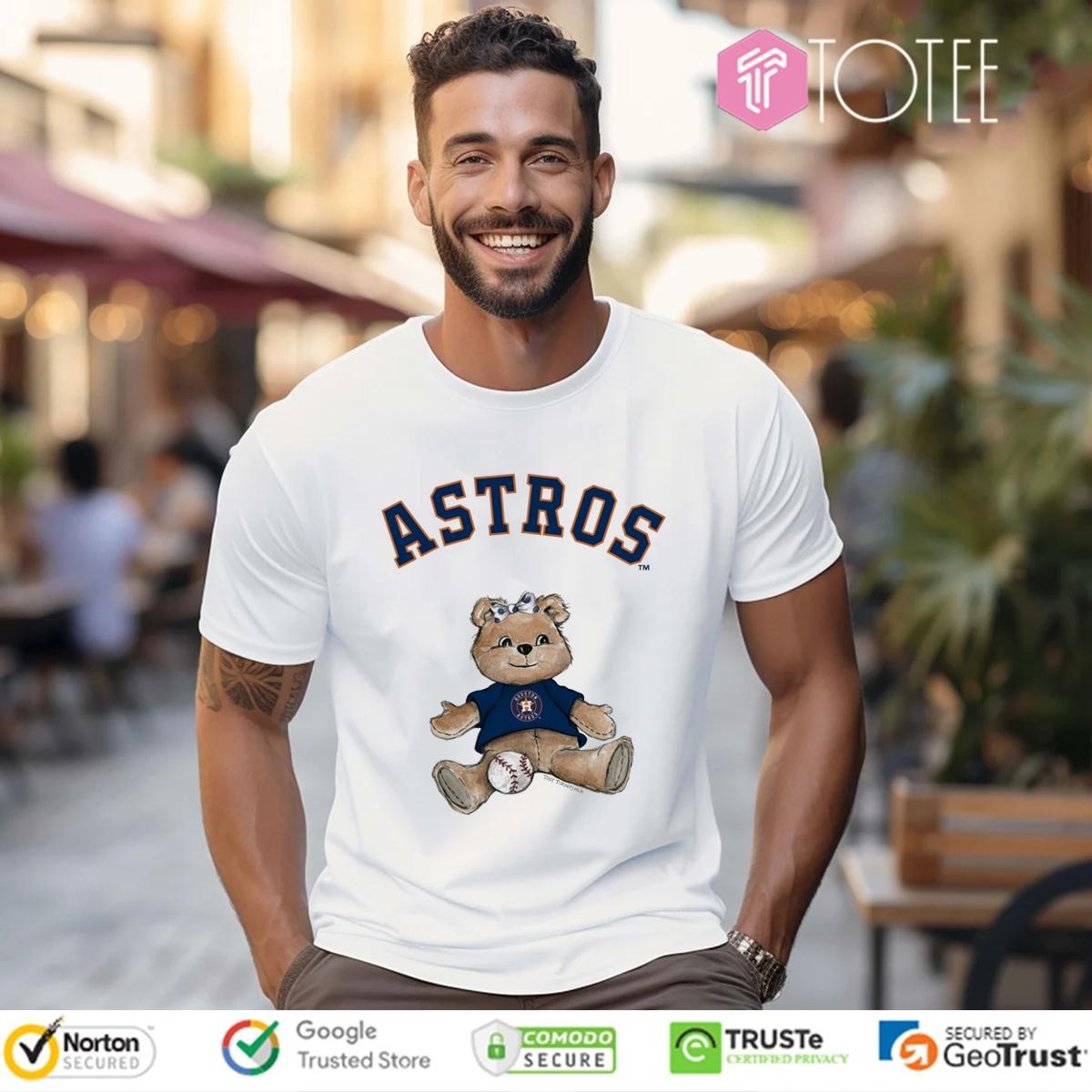 Tiny Turnip Teddy Bear X Houston Astros Baseball T-shirt