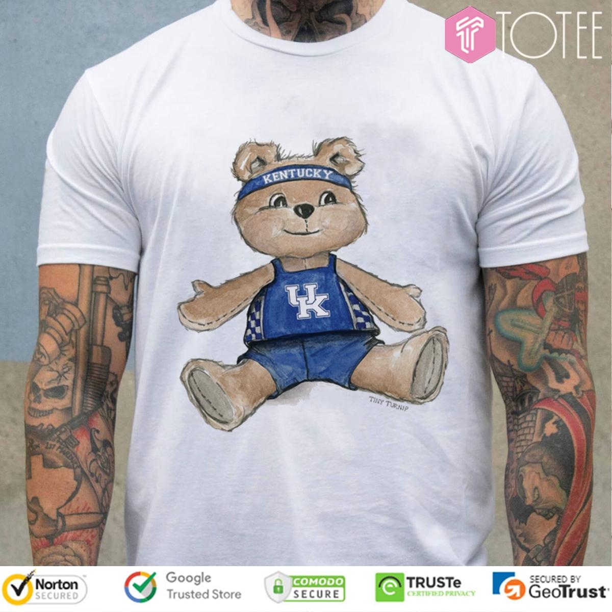 Tiny Turnip Teddy Bear X Kentucky Wildcats Basketball T-shirt