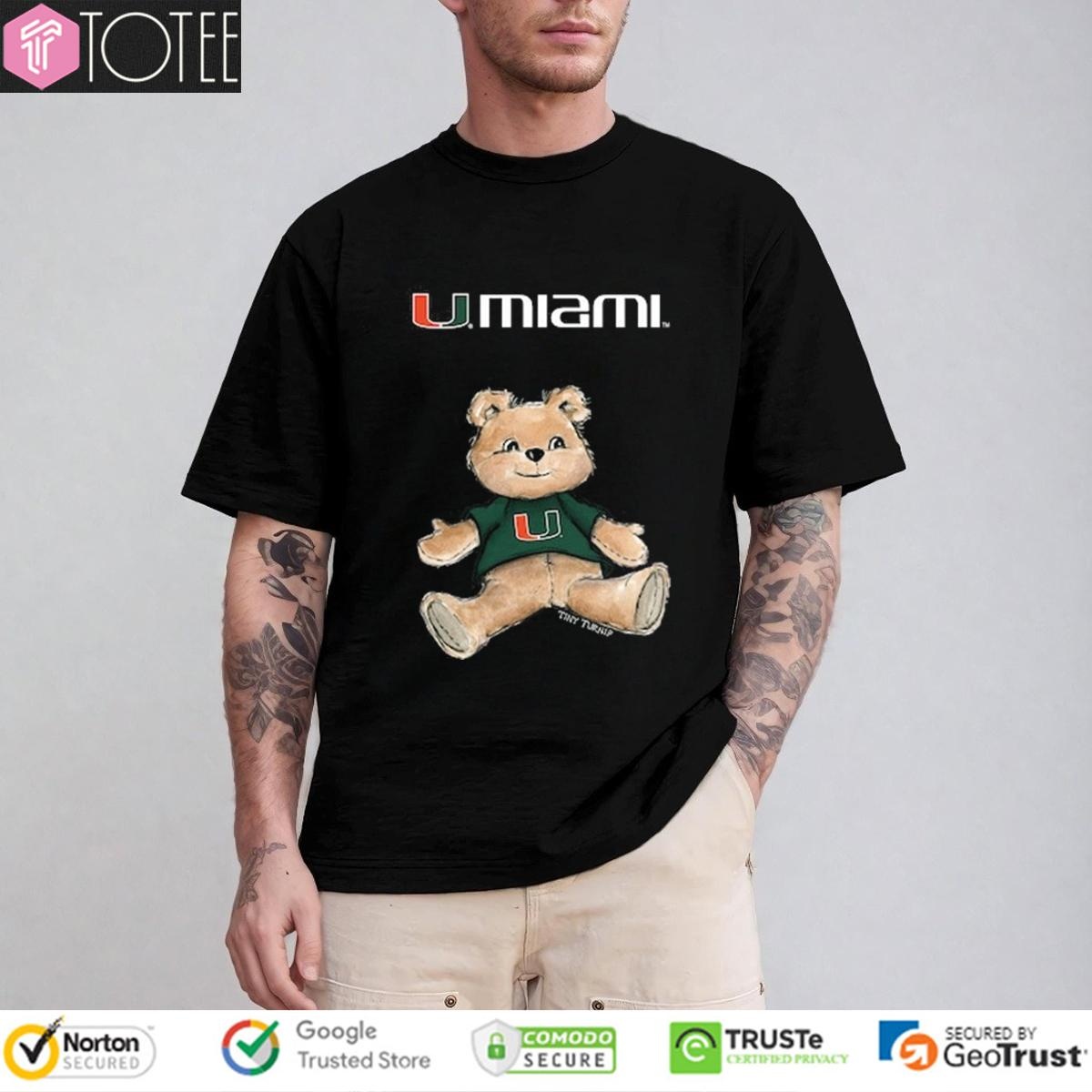 Tiny Turnip Teddy Bear X Miami Hurricanes T-shirt