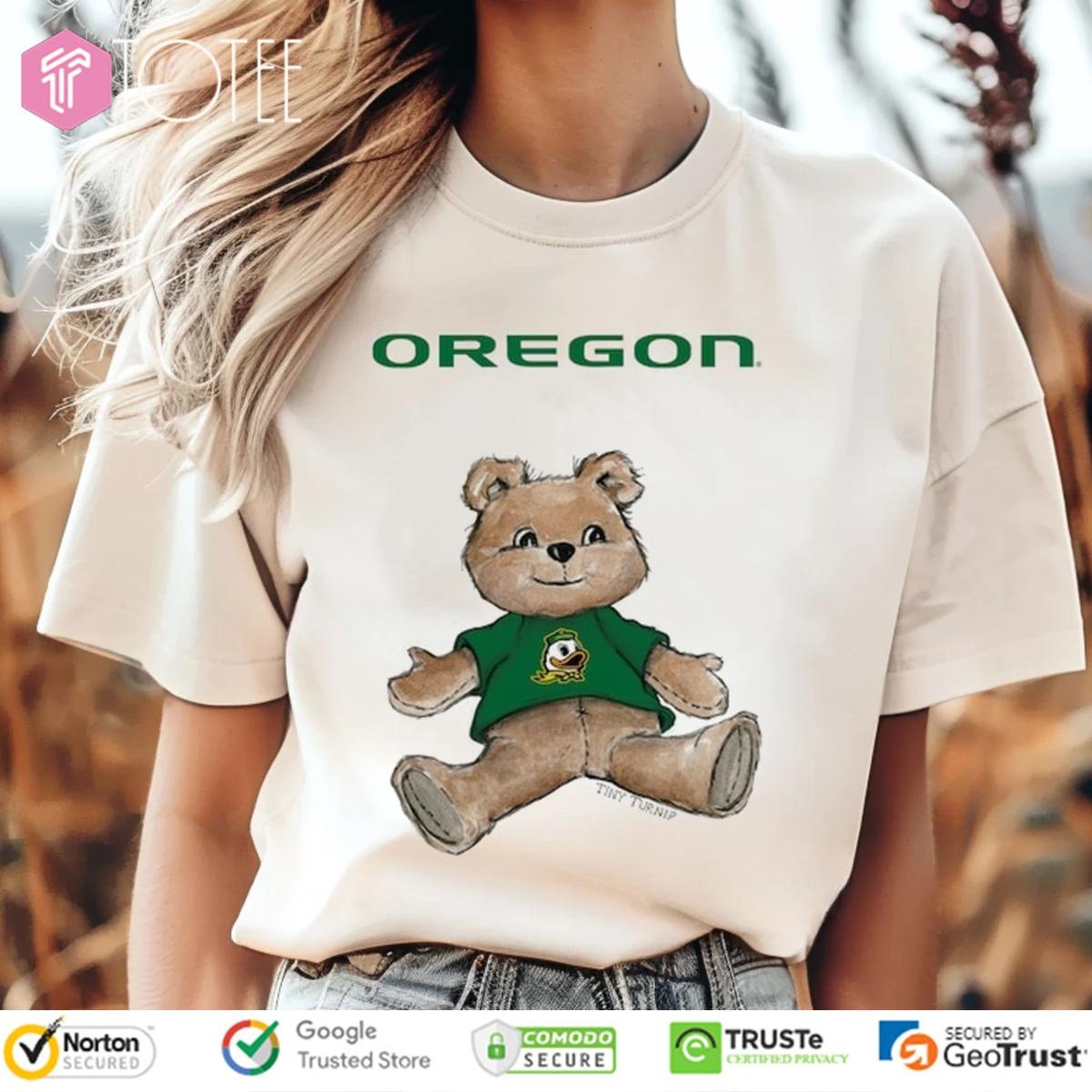 Tiny Turnip Teddy Bear X Oregon Ducks T-shirt