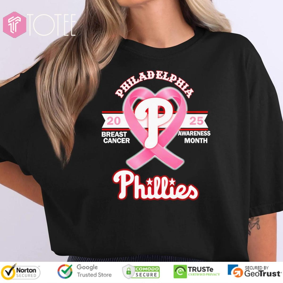 2025 Breast Cancer Awareness Month Philadelphia Phillies Baseball T-shirt