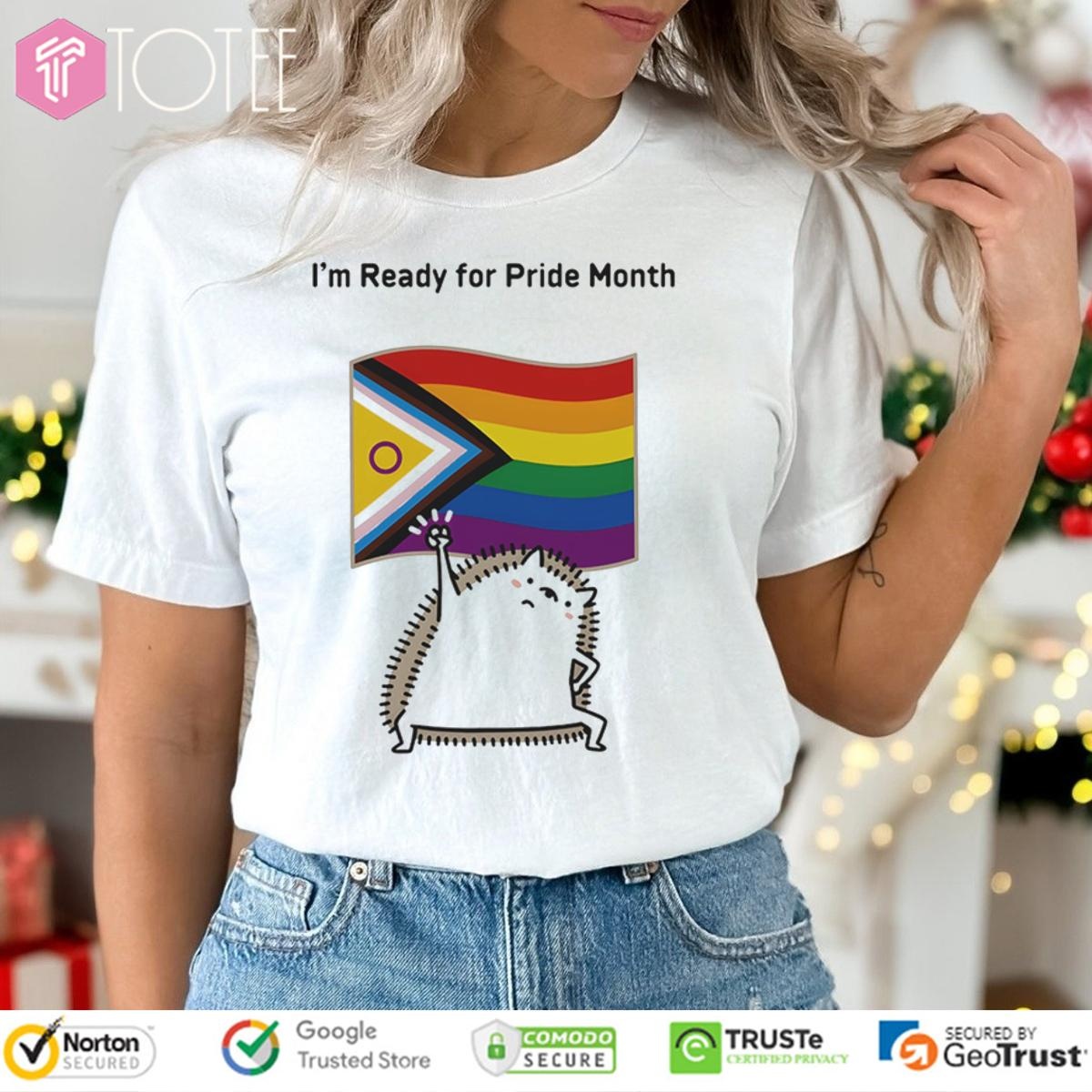 Im Ready For Lgbt Pride Month Flag Hedgehog T-shirt