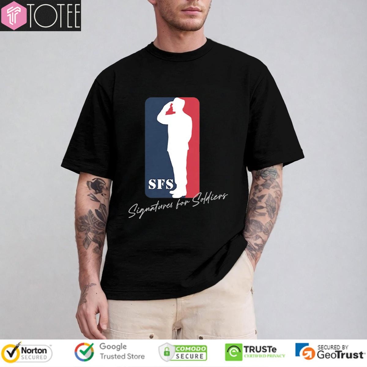 Sfs Baseline Logo Signatures For Soldiers T-shirt