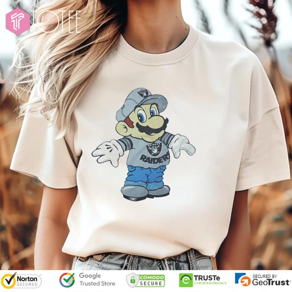 Super Mario Las Vegas Raiders Oakland T-shirt