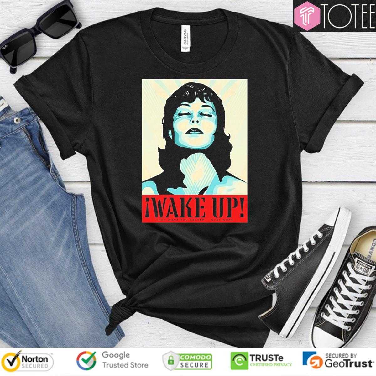 Shepard Fairey Wake Up They Want You Asleep Stay Woke T-shirt