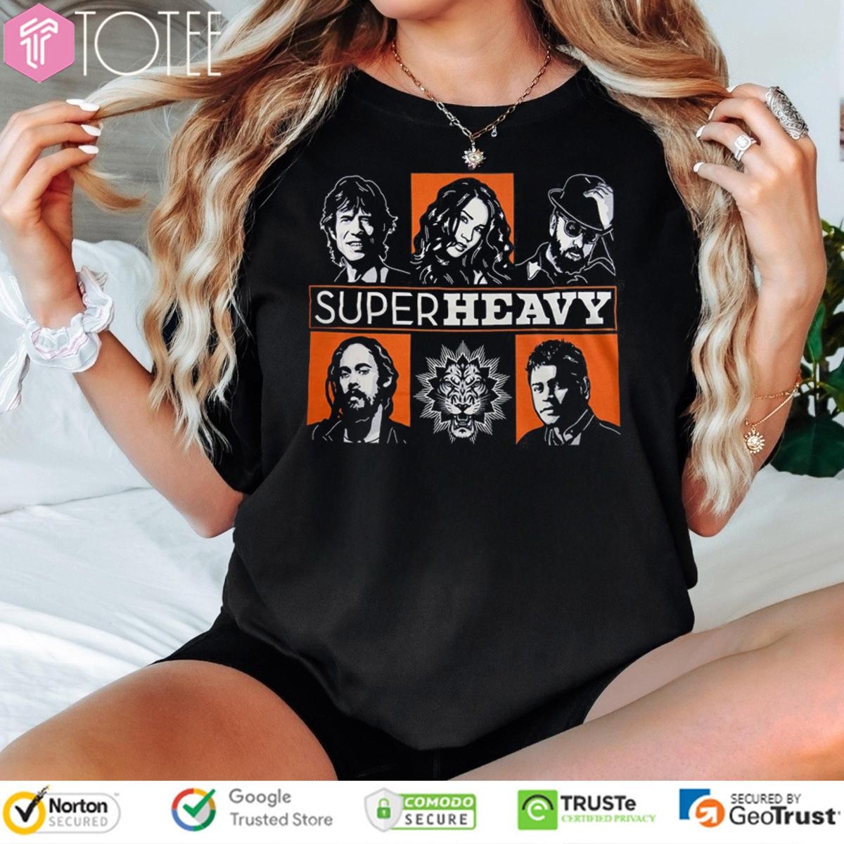 Superheavy Band Grid Mick Jagger Dave Stewart Joss Stone Damian Marley T-shirt