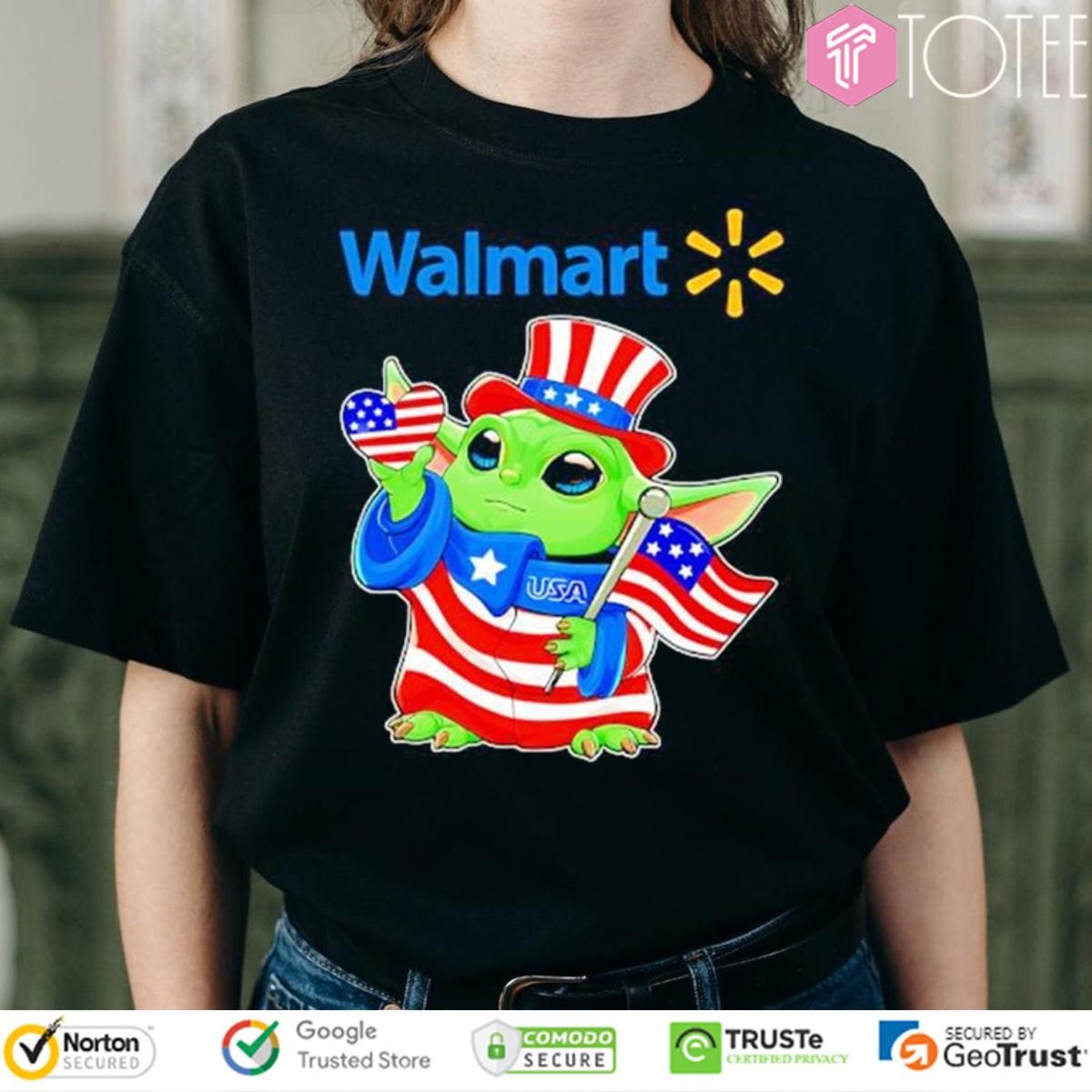 Disney Walmart Star Wars Force Of July America T-shirt