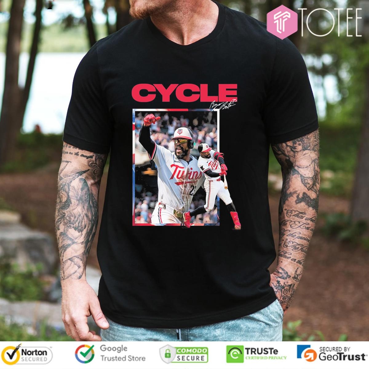 Byron Buxton Minnesota Twins Cycle Baseball Signature T-shirt
