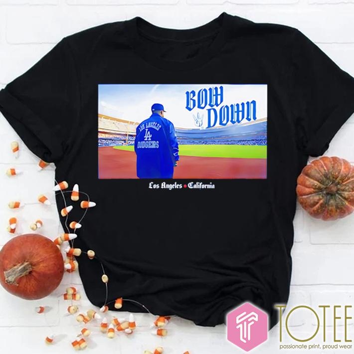 Ice Cube Bow Down Los Angeles Dodgers California T-shirt