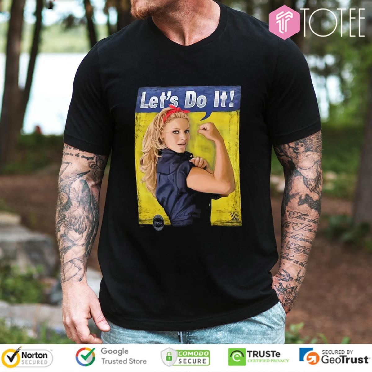Lets Do It Trish Stratus Parody Rosie The Riveter T-shirt