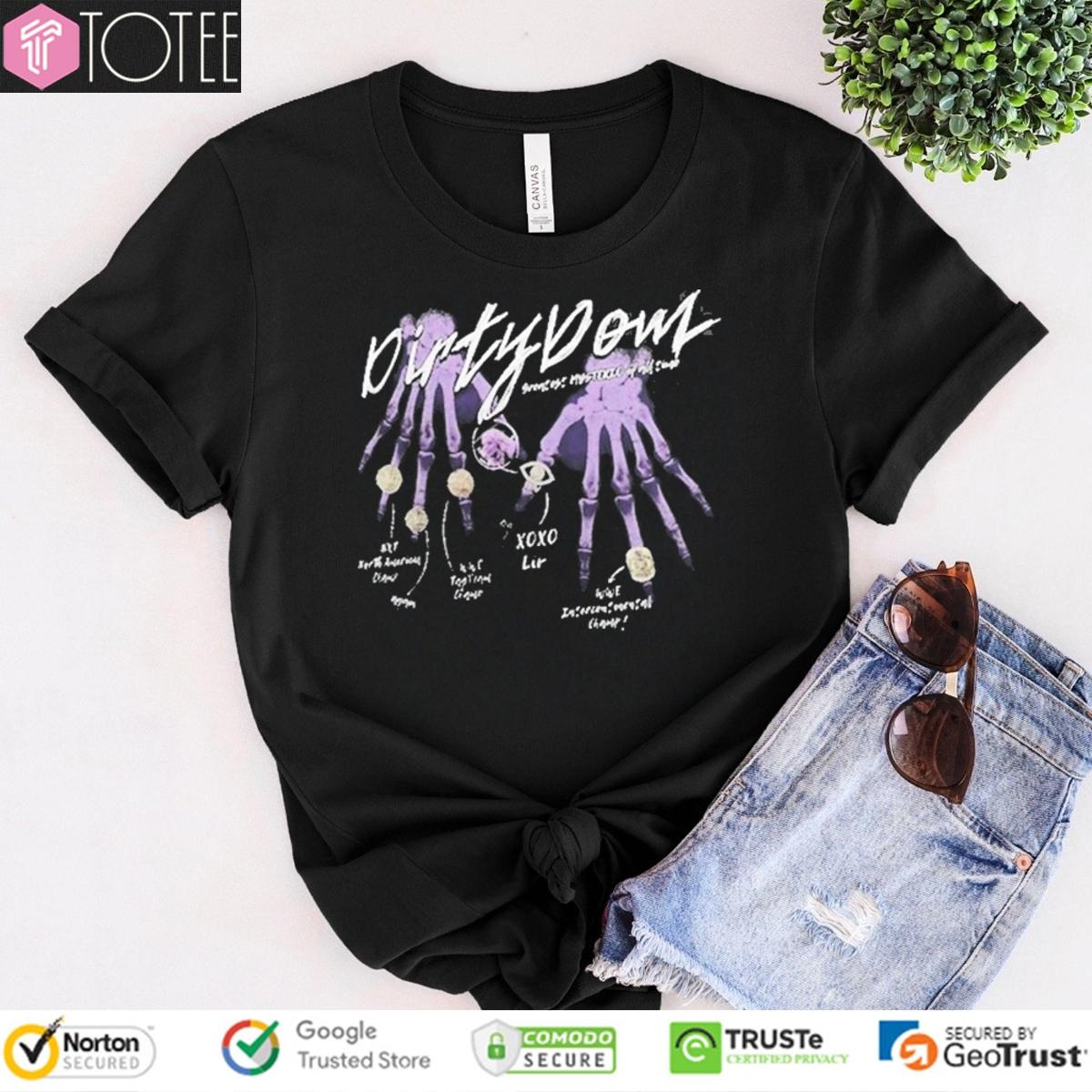 Dirty Dom Dominik Mysterio Rib Cage Intercontinental Champion Wwe T-shirt