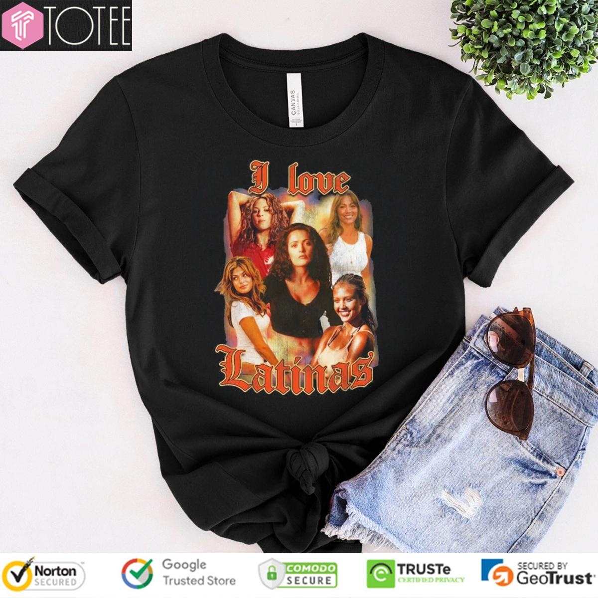 I Love Latinas Vintage Bootleg T-shirt