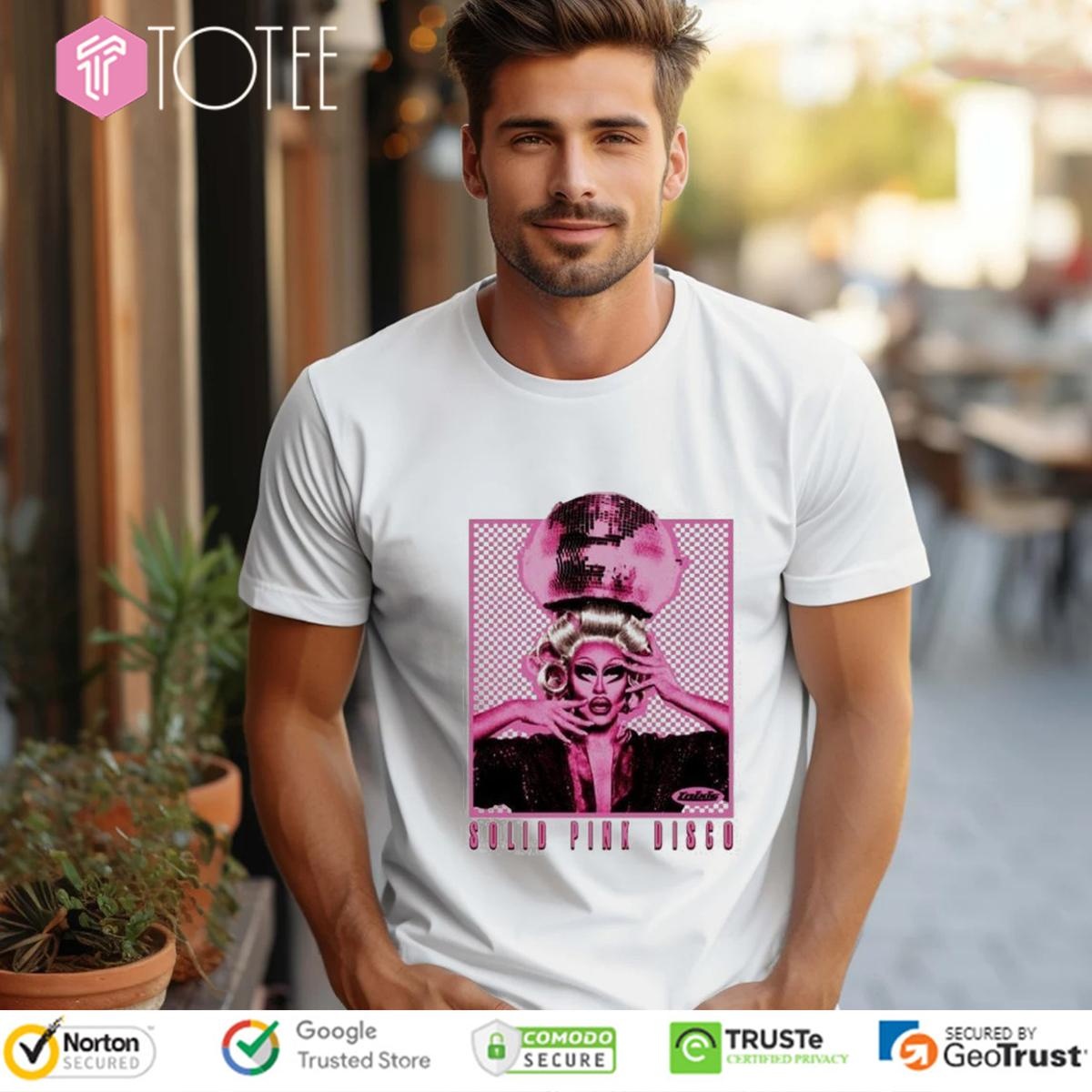 Trixie Mattel Solid Pink Disco Tour 2025 T-shirt